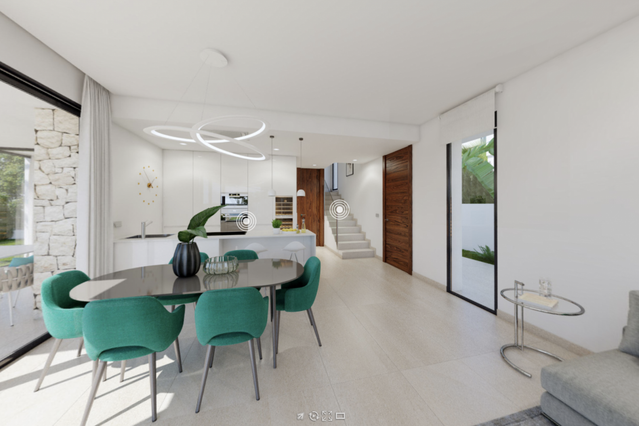 Visite virtuelle à 360º d'une des villas du Residencial SEAVIEW 4 à Sierra Cortina